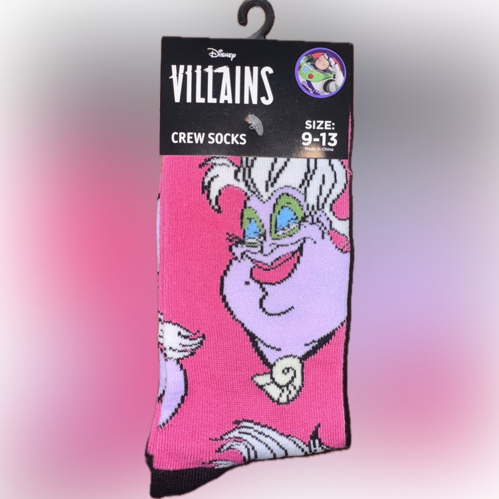 NWT DISNEY Villains Socks - Ursula - Women's Size 9-13